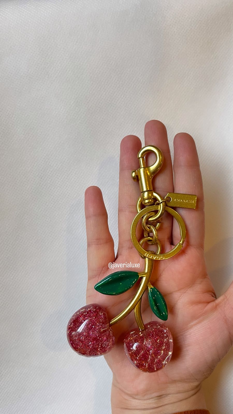 COACH® | Pink Cherry Bag Charm