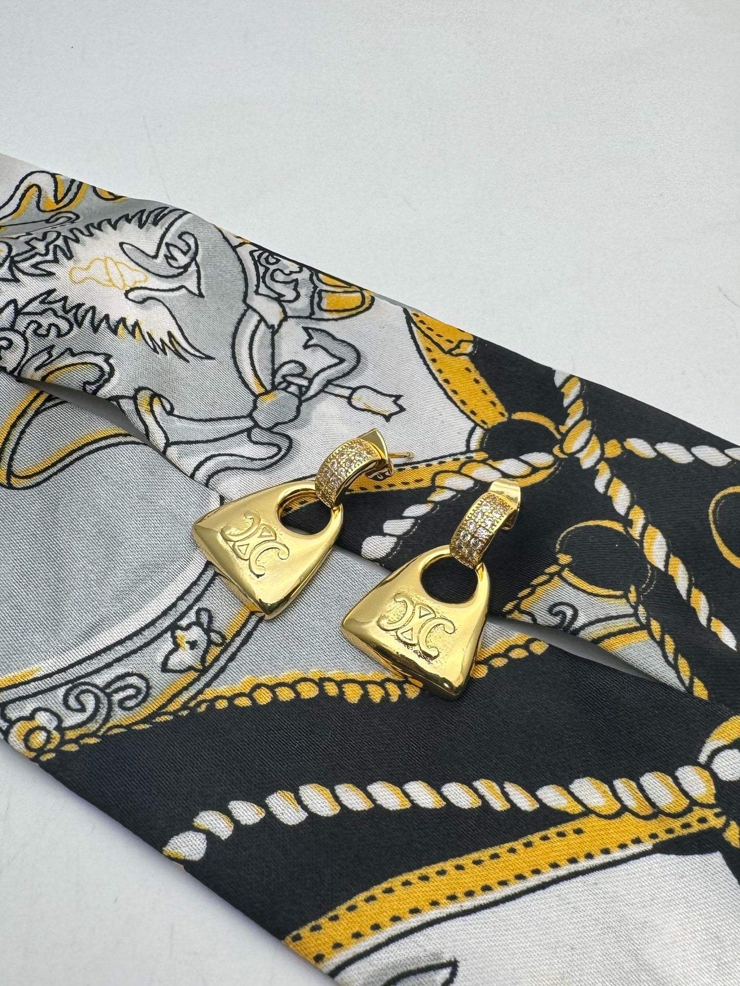 Celine Gold Plated Earrings
