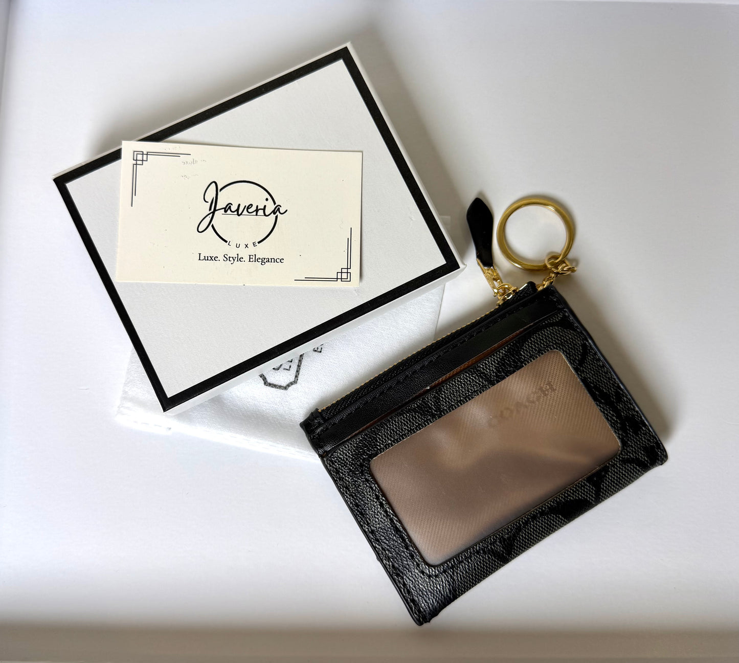 Coa*h Skinny Mini ID Case with Key ring
