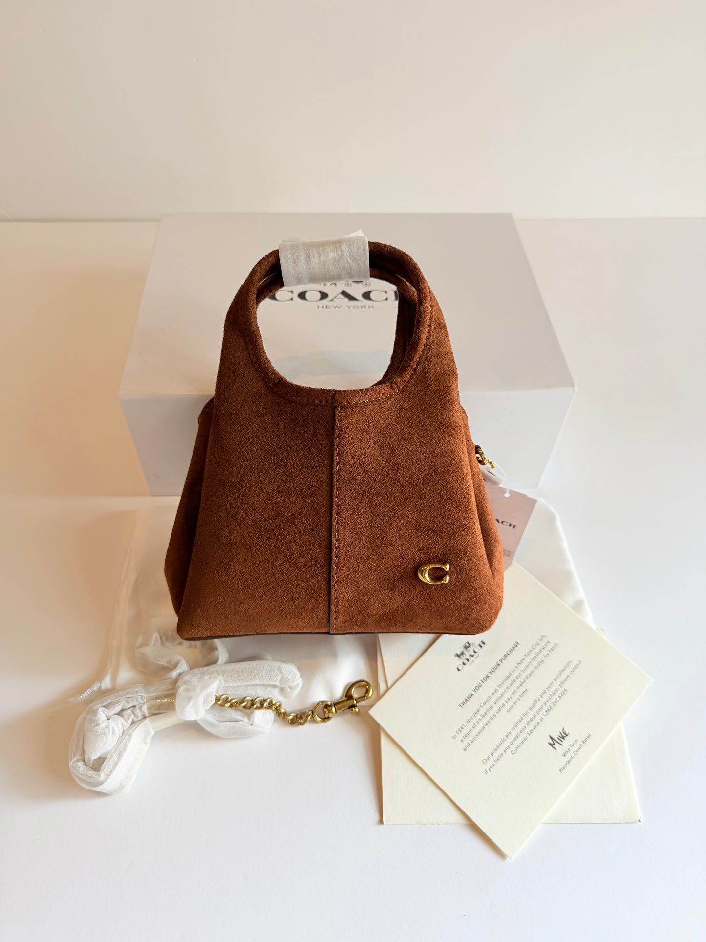 Coach Lana 19 - Suede Brown (New)