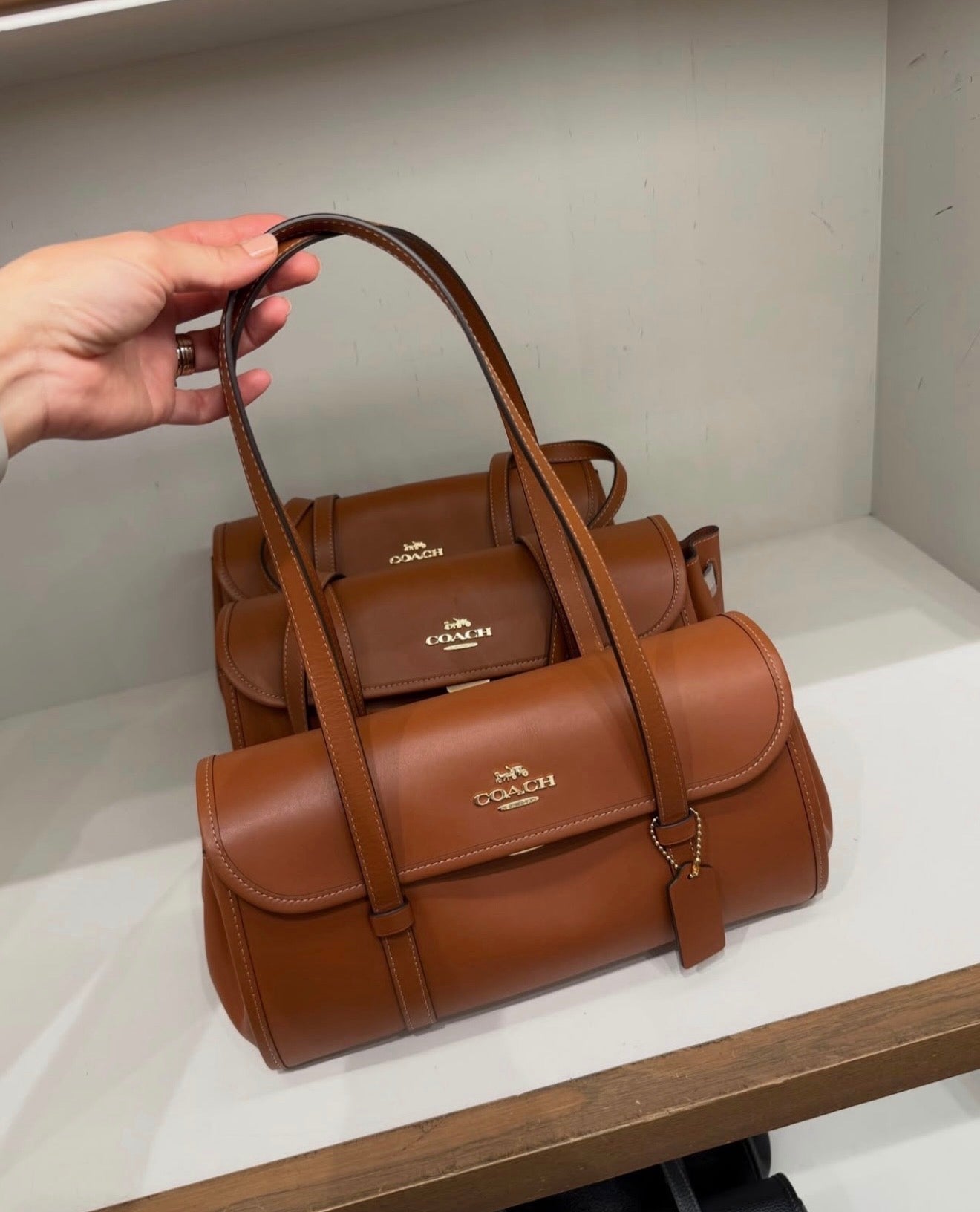 Coach Bridget Flap Shoulder Bag - Brown