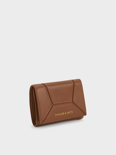 Charles & Keith Nasrin Geometric Wallet - Brown