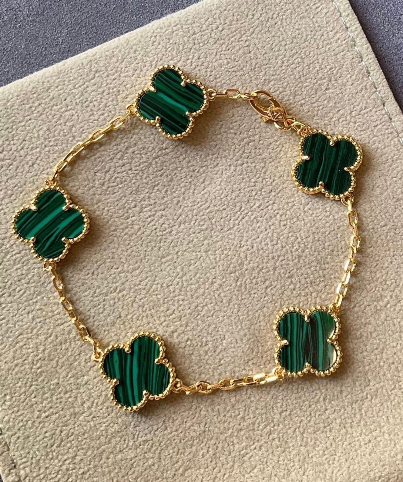 Van Cleef & Arpels Vintage Alhambra bracelet, 5 motifs - Green