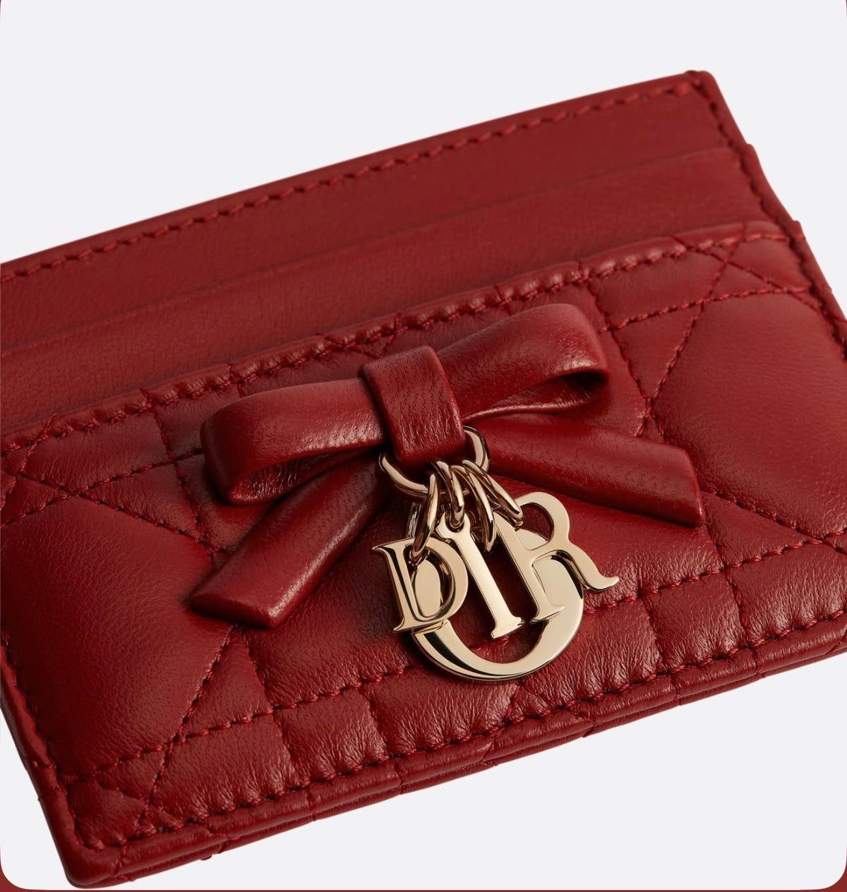 Dior Cardholder - Burgundy