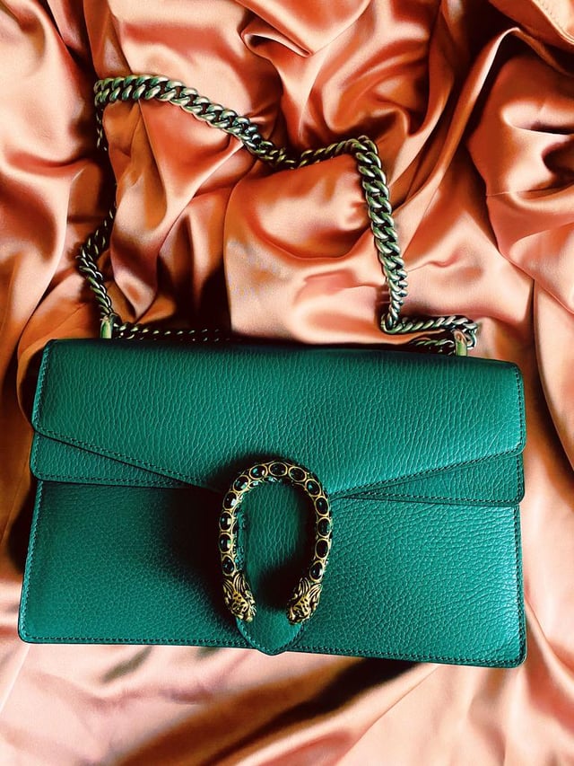 Guc*i Dionysus Mini Genuine leather - Green