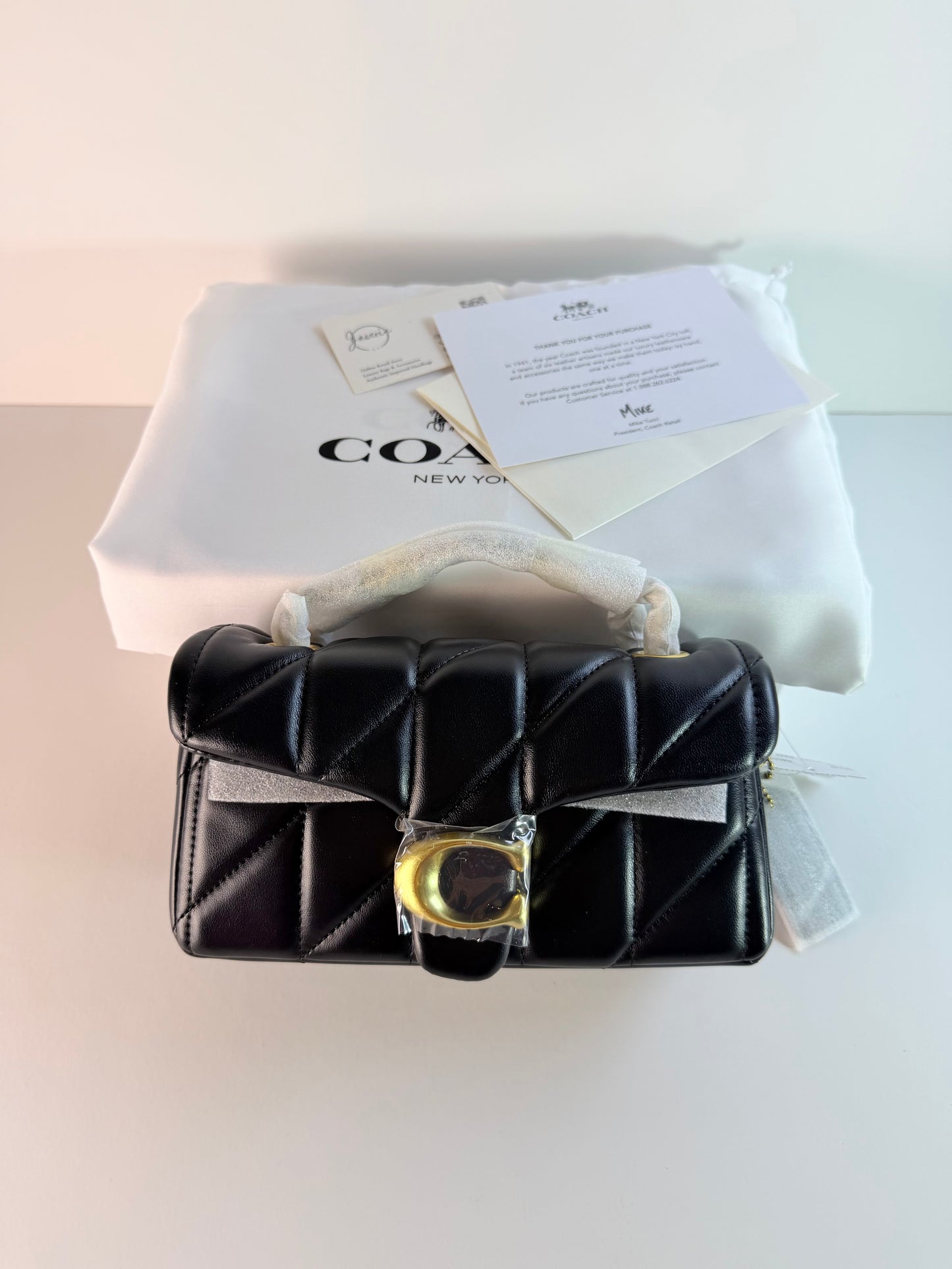 Coach Quilted Tabby 20 - Black