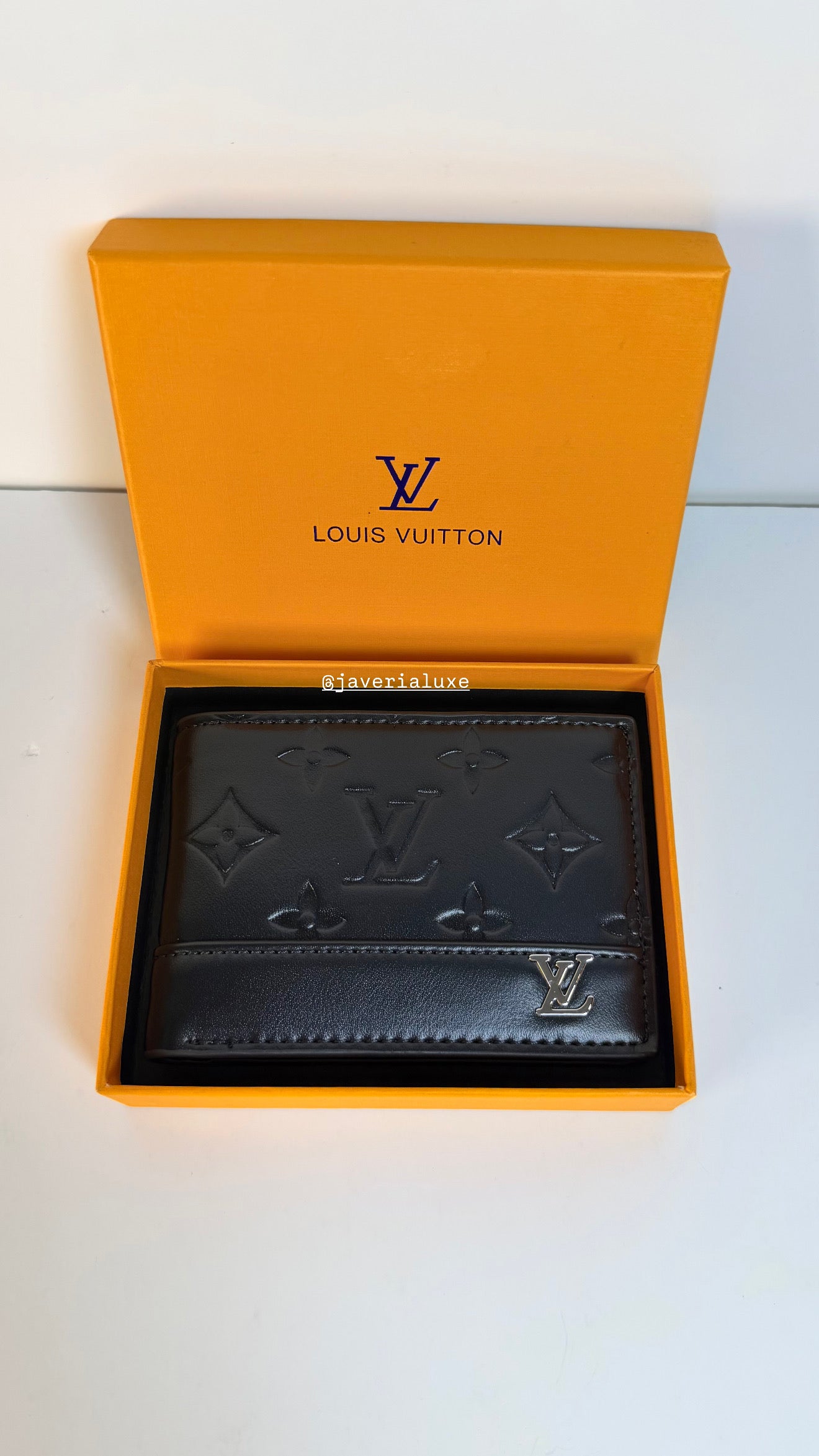 Louis Vuitton Engraved Monogram Men’s Wallet- Black