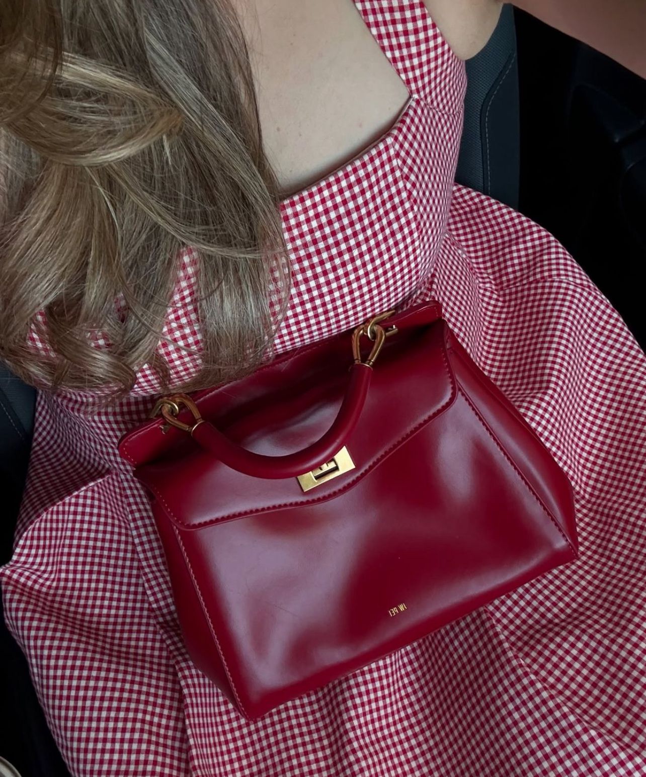 JW PEI Lucia Bag - Classic Top Handle In Claret Red