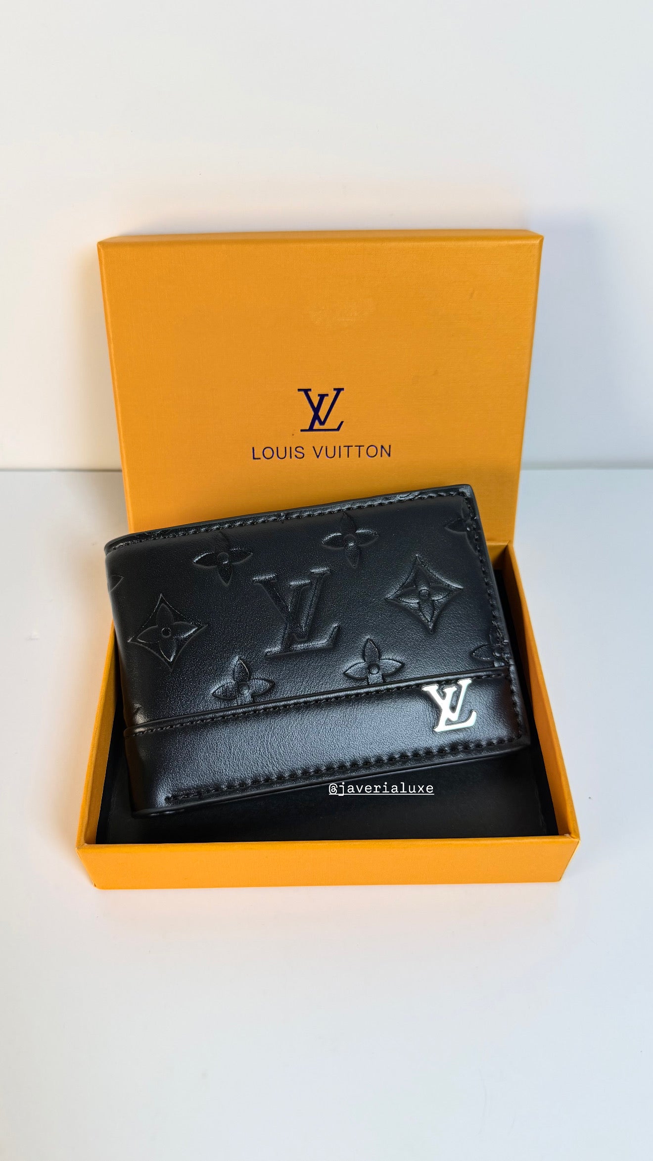 Louis Vuitton Engraved Monogram Men’s Wallet- Black