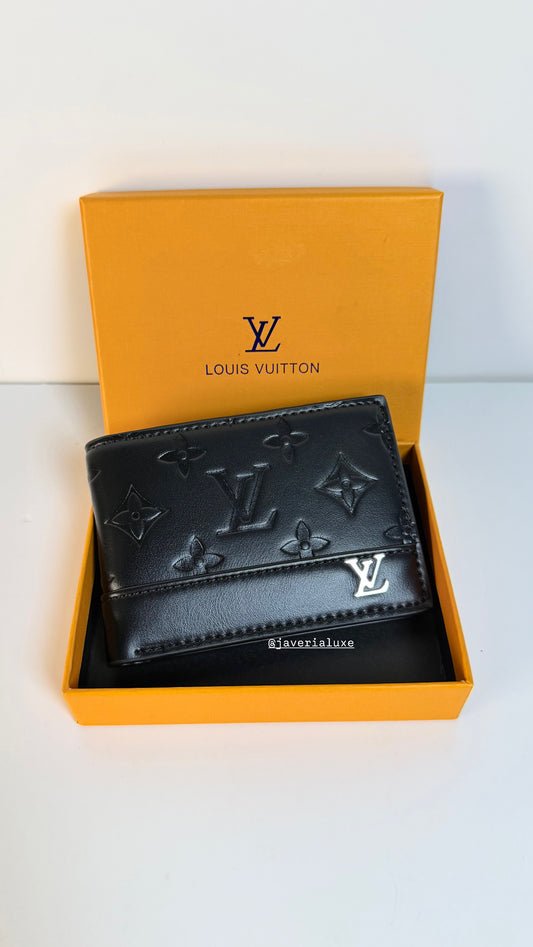 Louis Vuitton Engraved Monogram Men’s Wallet- Black
