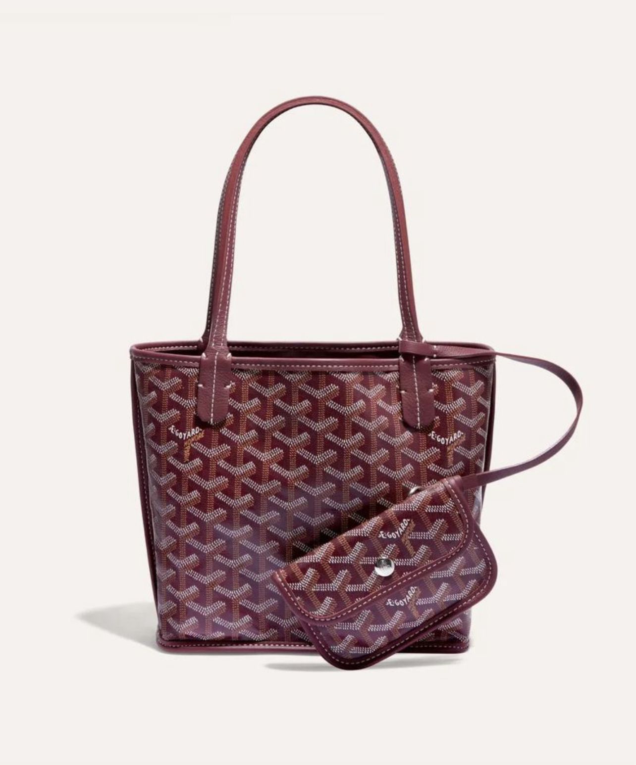 G Mini Tote Bag In Maroon