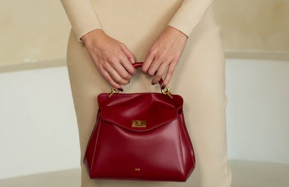 JW PEI Lucia Bag - Classic Top Handle In Claret Red