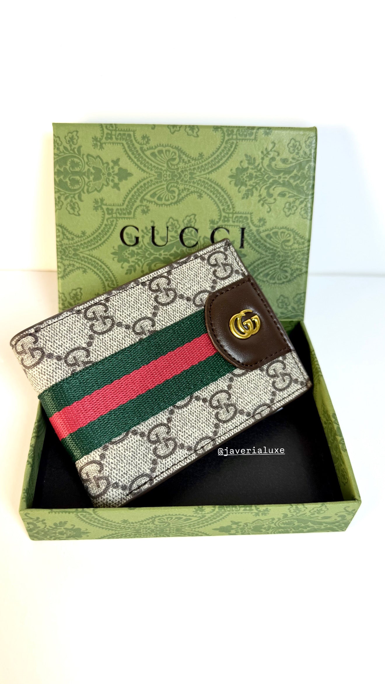 Gucci Ophidia Bi-fold in GG Monogram Fabric Men’s Wallet