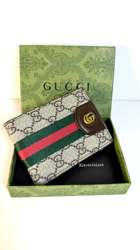 Gucci Ophidia Bi-fold in GG Monogram Fabric Men’s Wallet