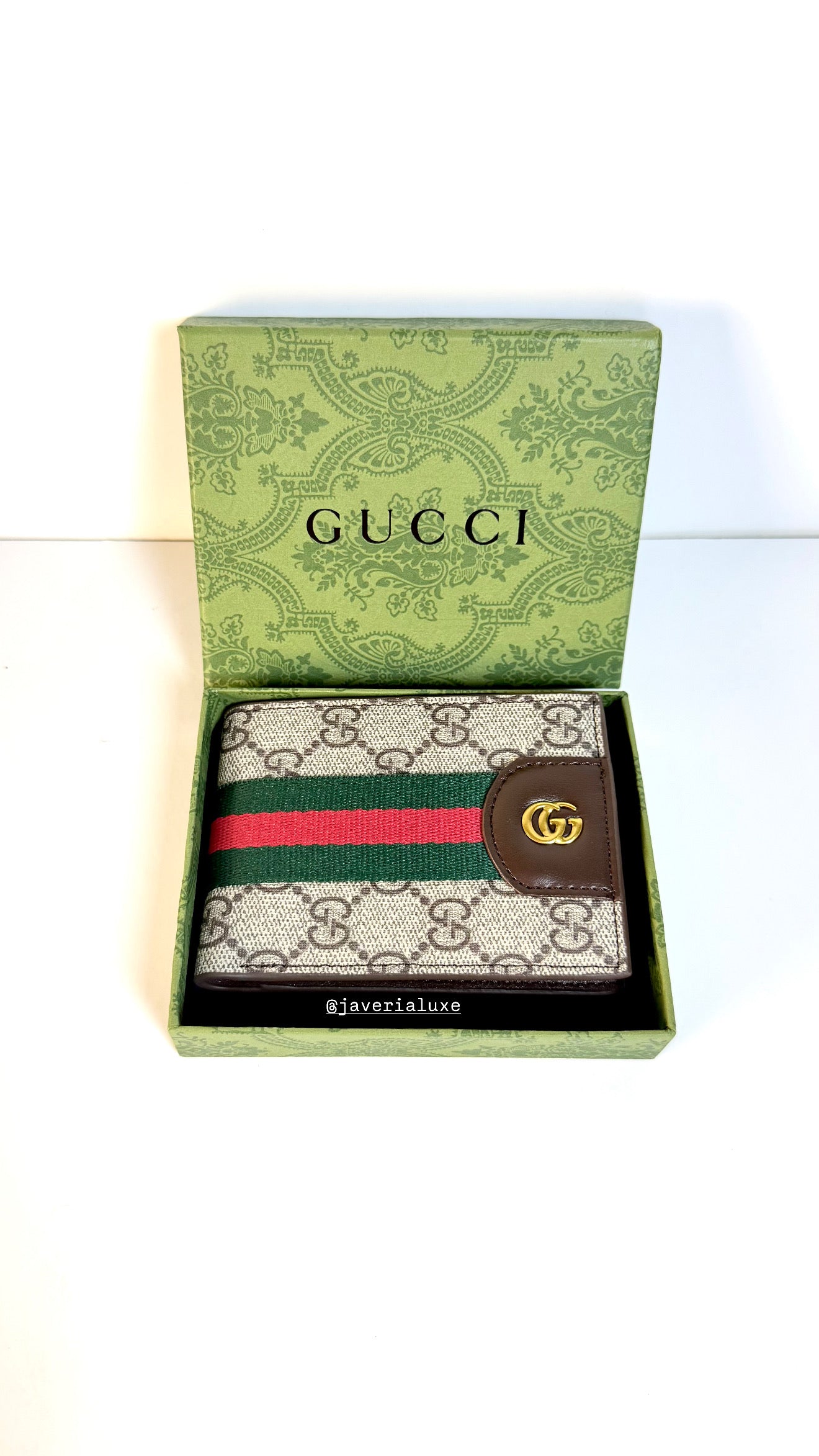 Gucci Ophidia Bi-fold in GG Monogram Fabric Men’s Wallet