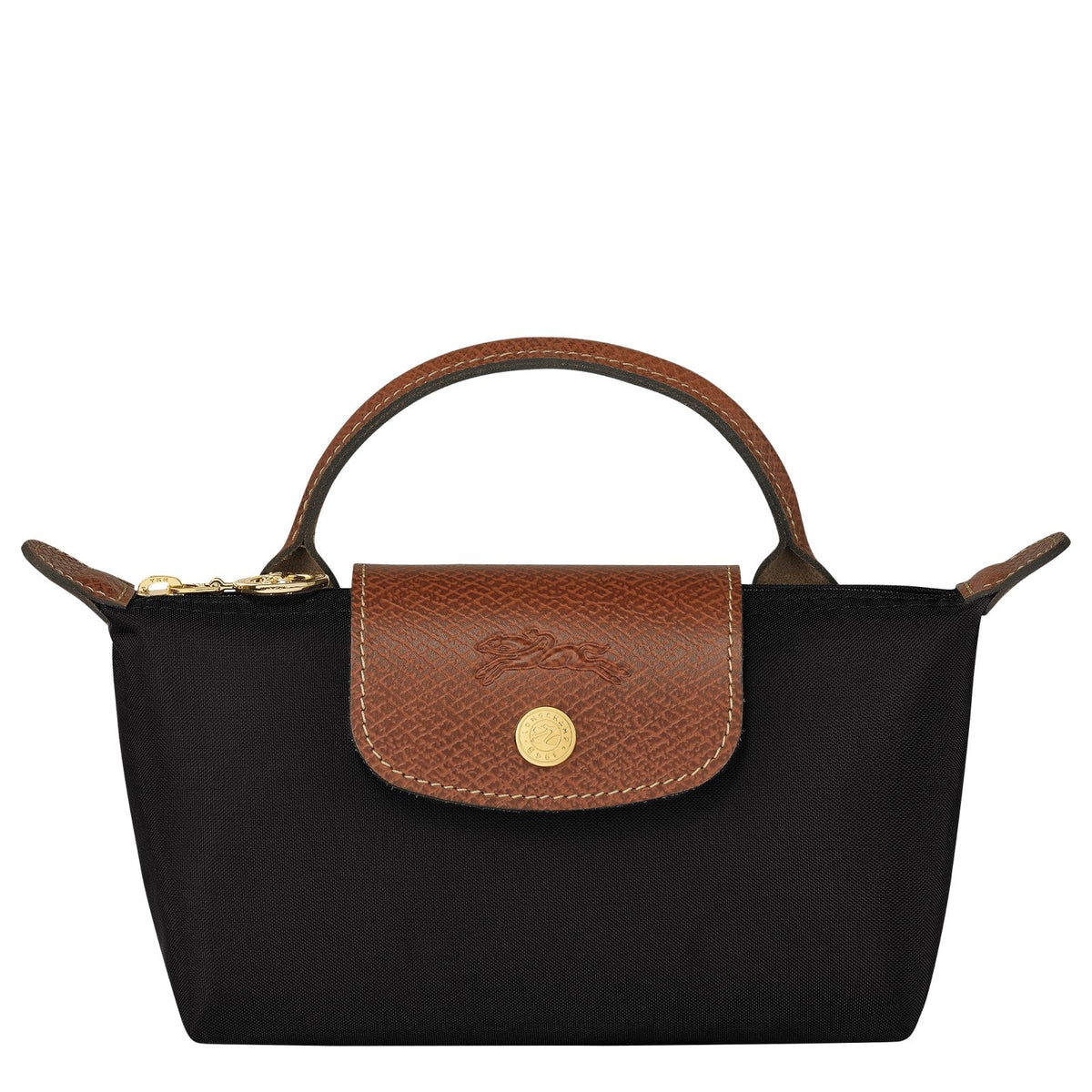 Longchamp Mini Crossbody Bag Black - Recycled Canvas