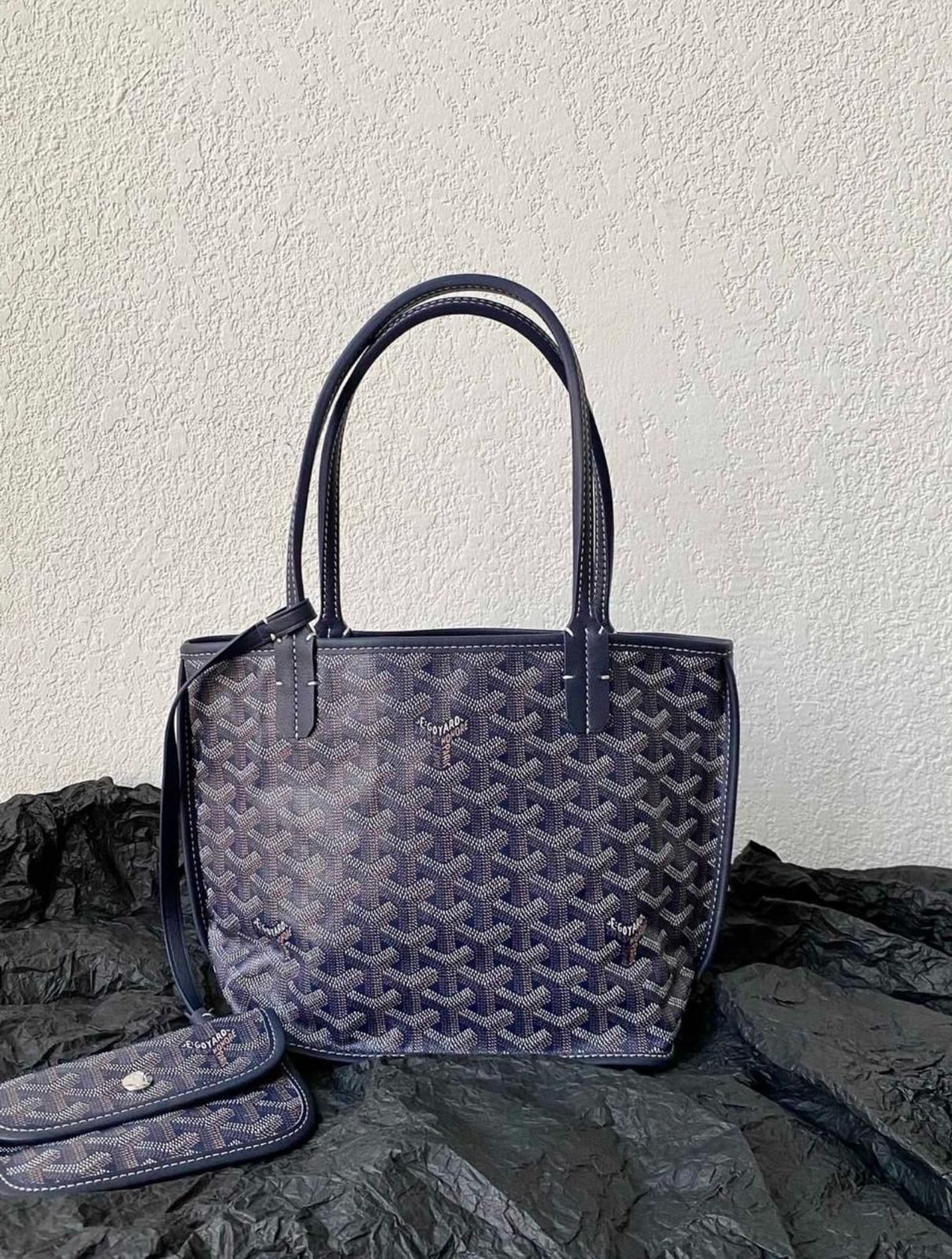 Goyard Small Tote Bag - Navy Blue