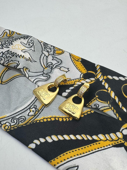 Celine Gold Plated Earrings