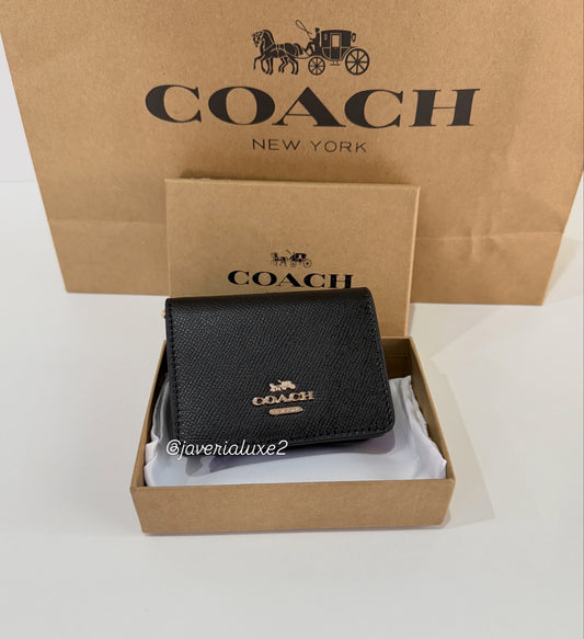 Coach Mini Wallet On A Chain - Black