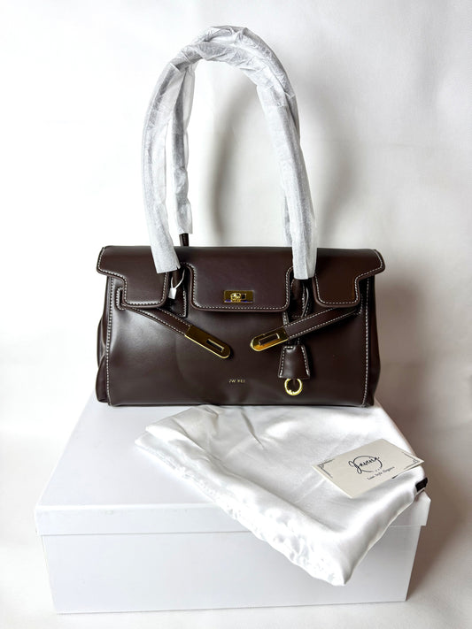 YARA SHOULDER BAG - DARK BROWN