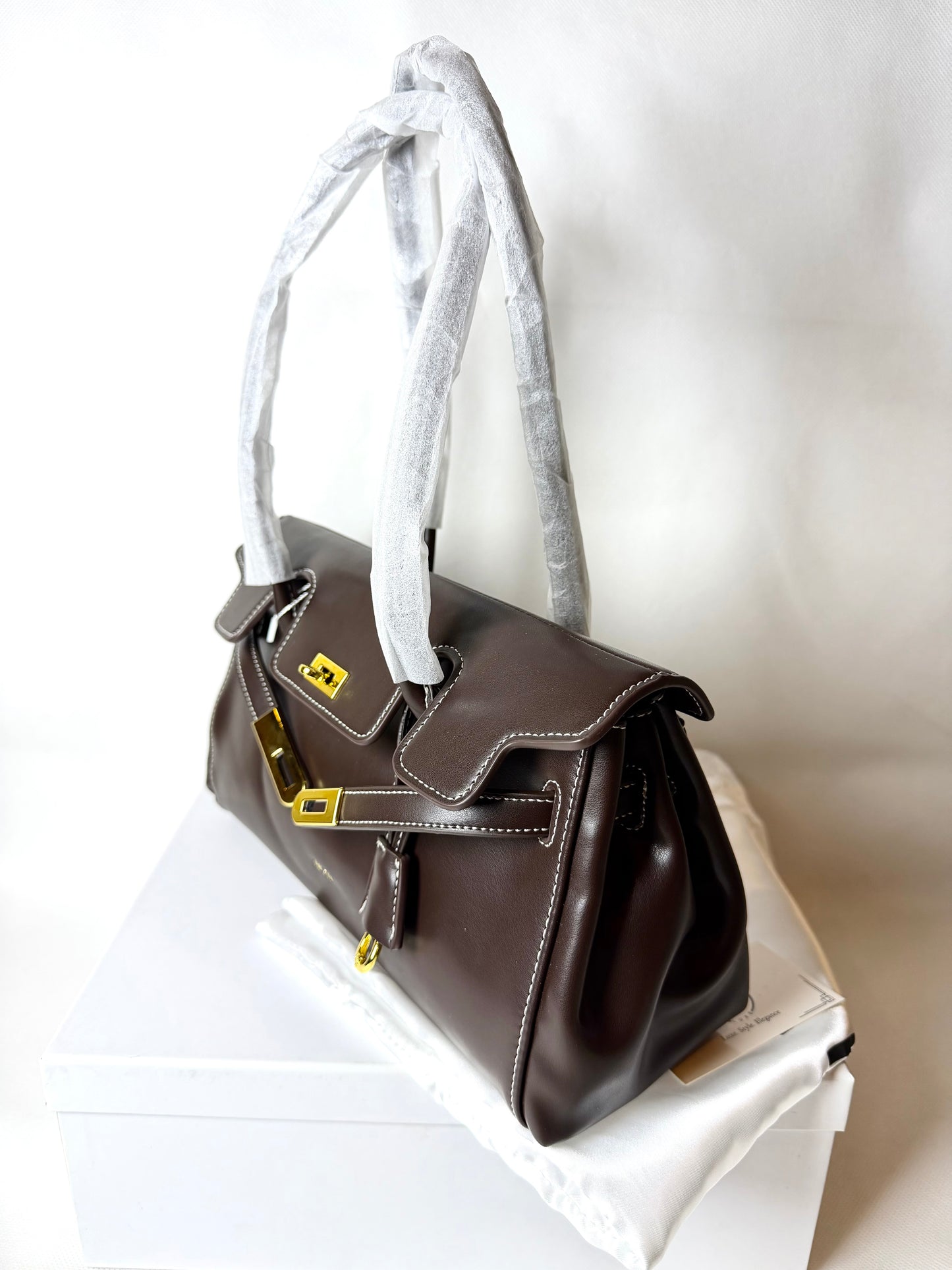 YARA SHOULDER BAG - DARK BROWN