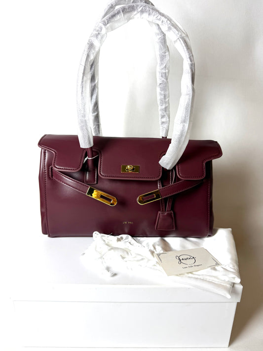 YARA SHOULDER BAG - BURGUNDY
