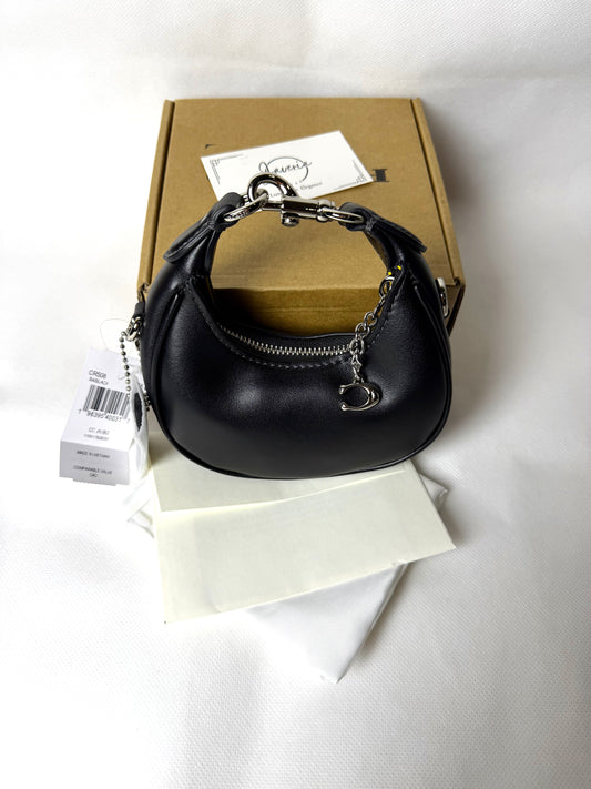 Jonie mini leather cross-body bag (Black)