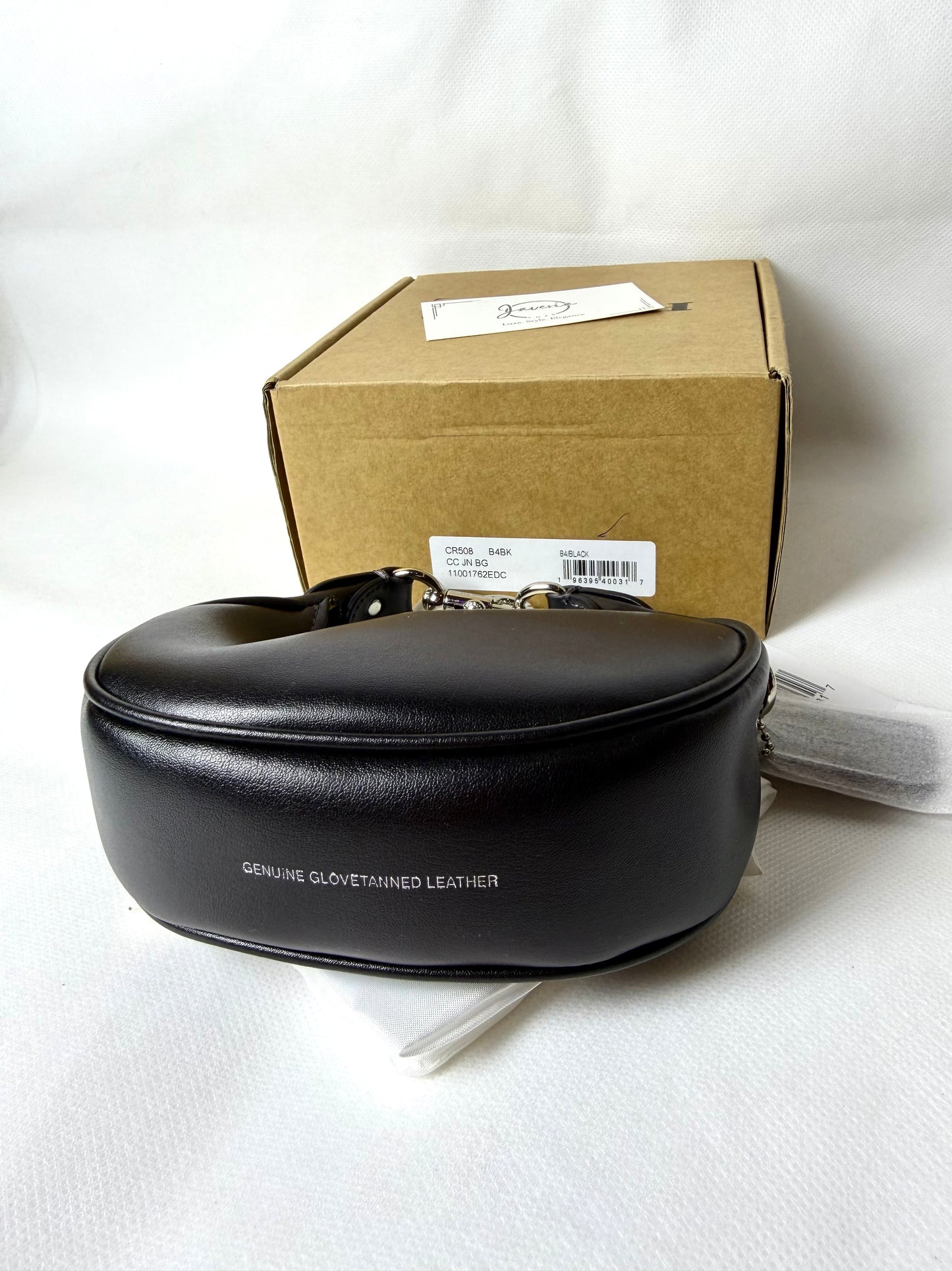 Jonie mini leather cross-body bag (Black)