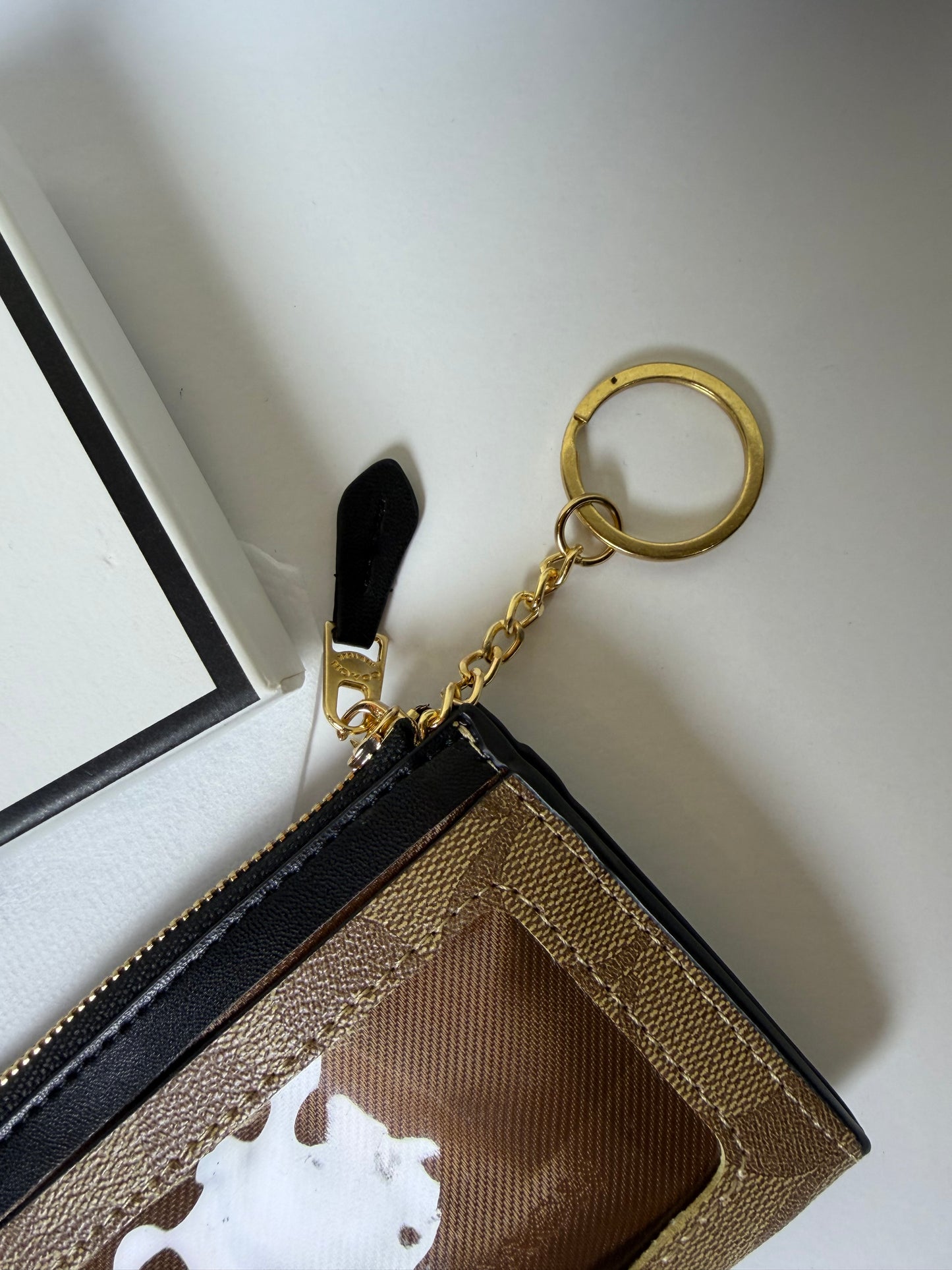 Coa*h Skinny Mini ID Case with Key ring