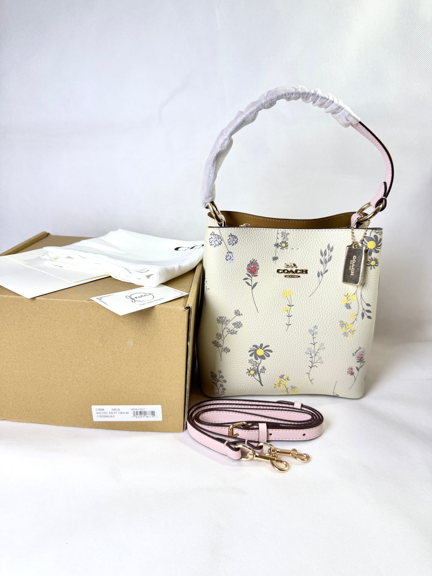 Coach Bucket Bag with Wildflower Print