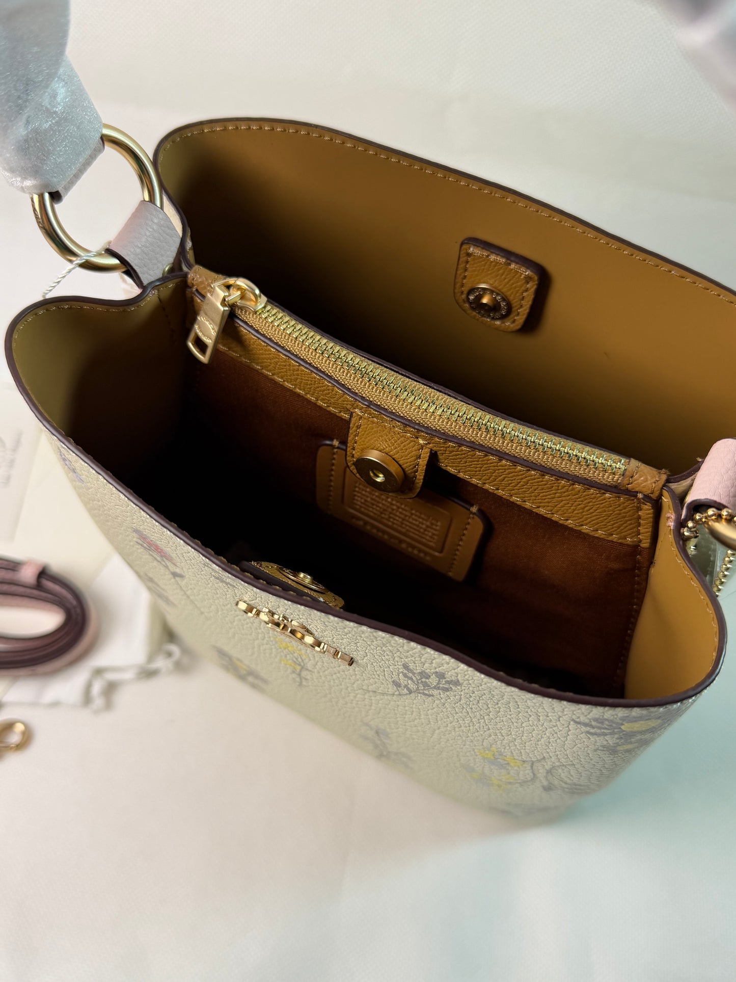 Coach Bucket Bag with Wildflower Print