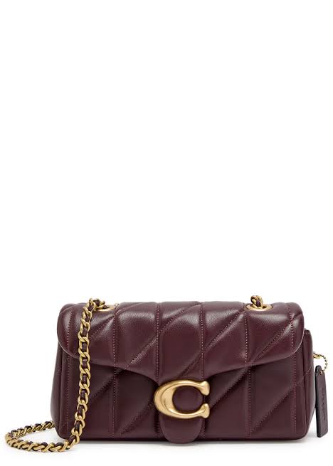 Coach Quilted Tabby 20 - Burgundy