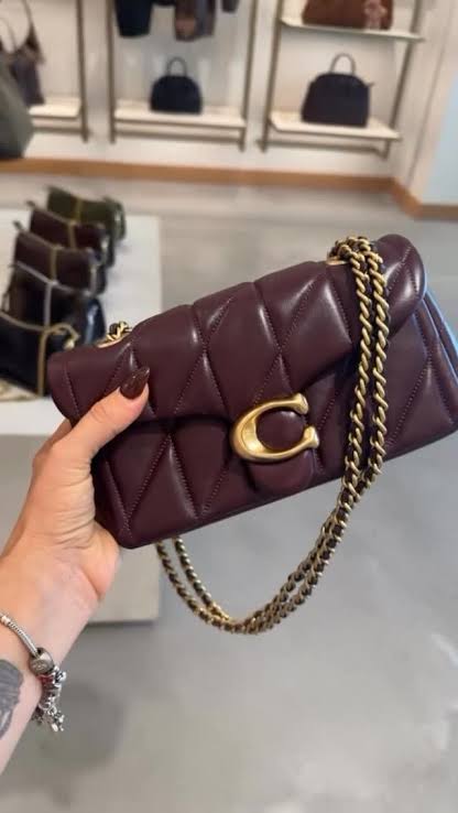 Coach Quilted Tabby 20 - Burgundy