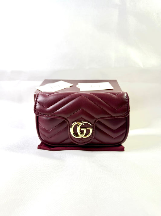GG Marmont Mini Bag - Maroon