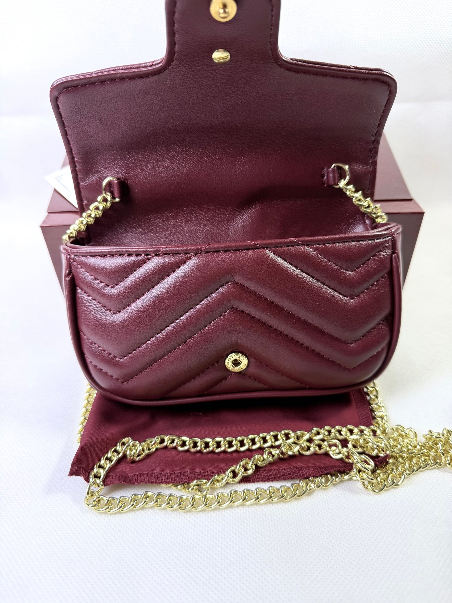GG Marmont Mini Bag - Maroon