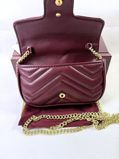 Guc*i GG Marmont Mini Bag - Maroon