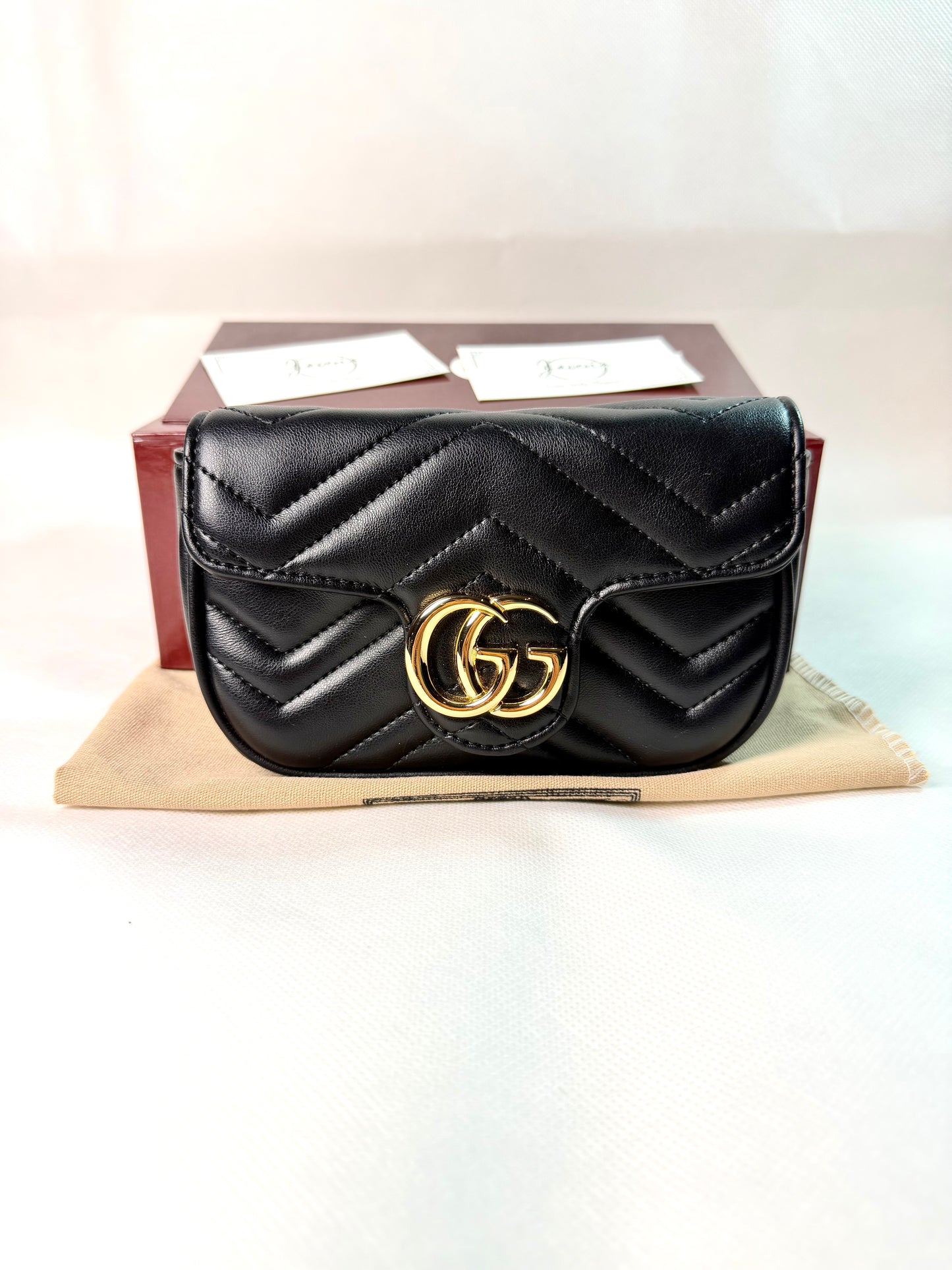 GG Marmont Mini Bag - Black