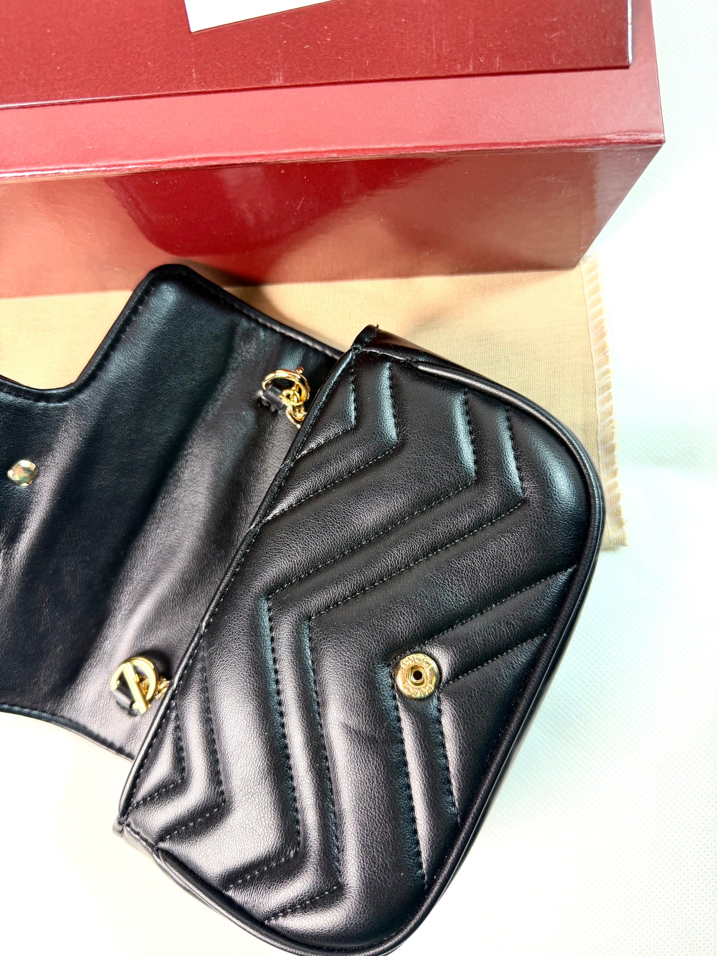 GG Marmont Mini Bag - Black