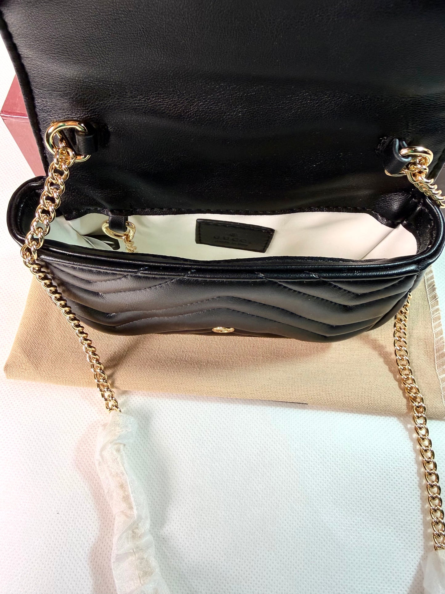 GG Marmont Mini Bag - Black