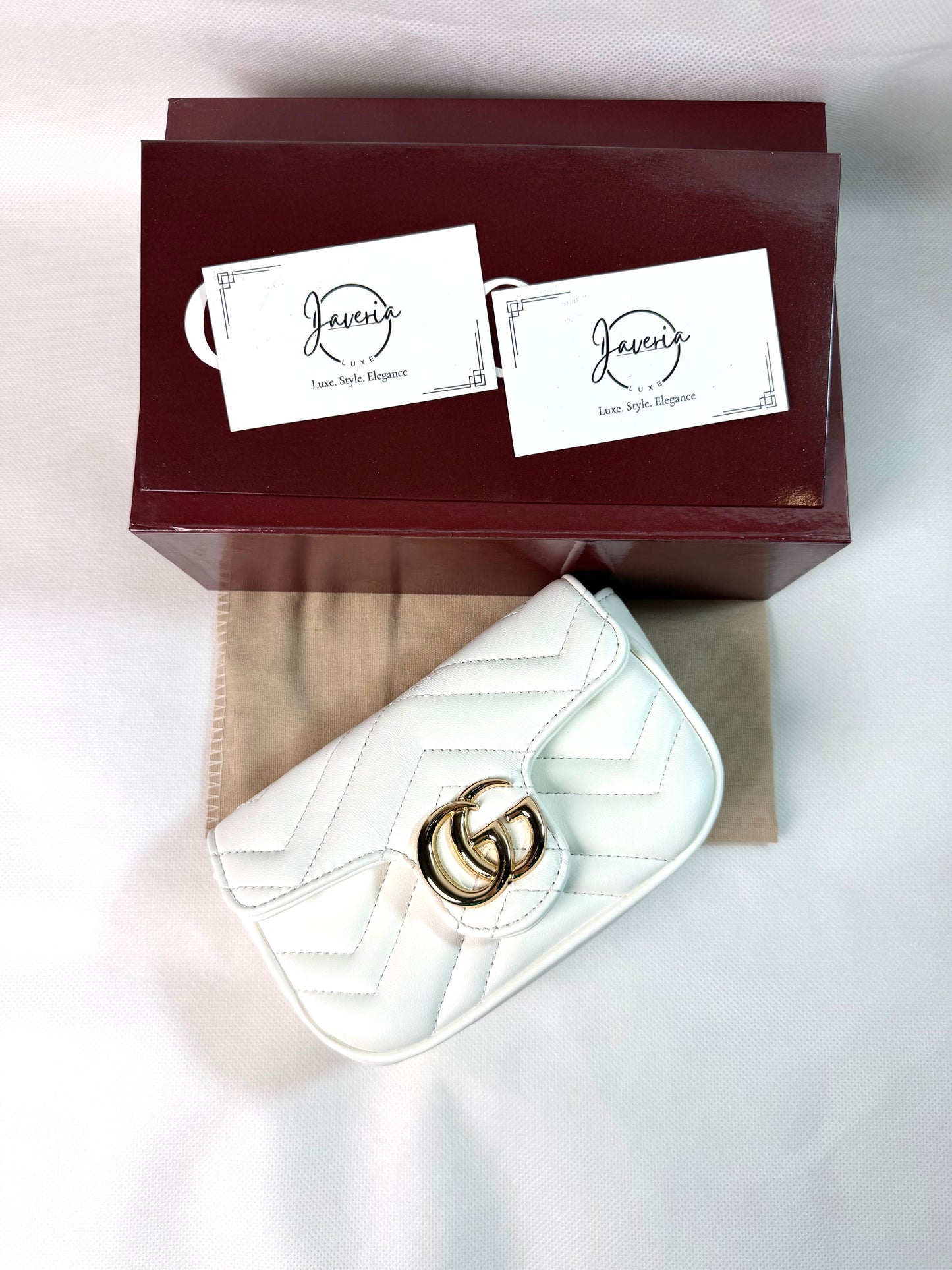 GG Marmont mini shoulder bag- White