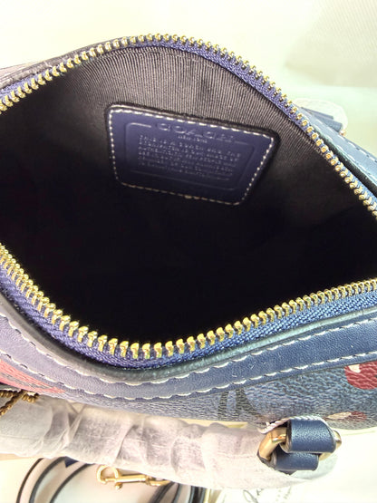 Coach Mini Rowan Crossbody Bag In Signature Canvas with Cherry Print