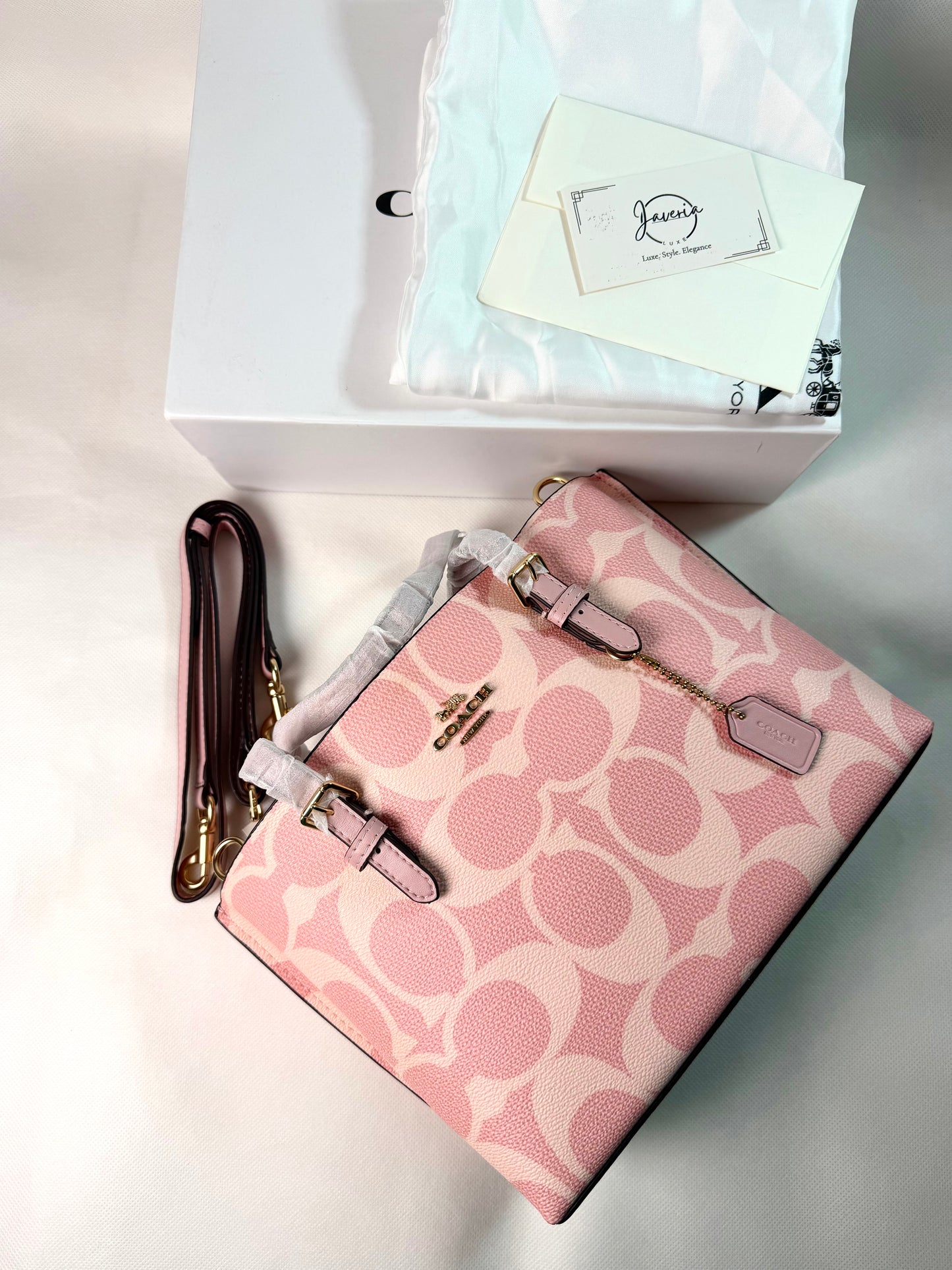 Coach Mollie tote 25 Bag (Pink)
