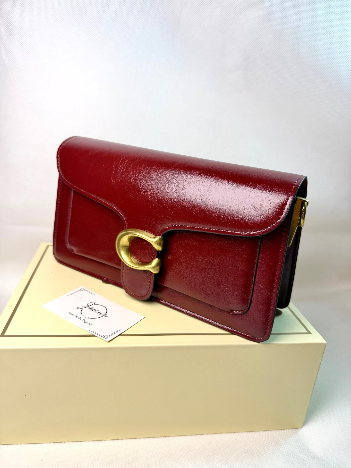 Tabby 26 Spazzolato leather Bag (Burgundy)