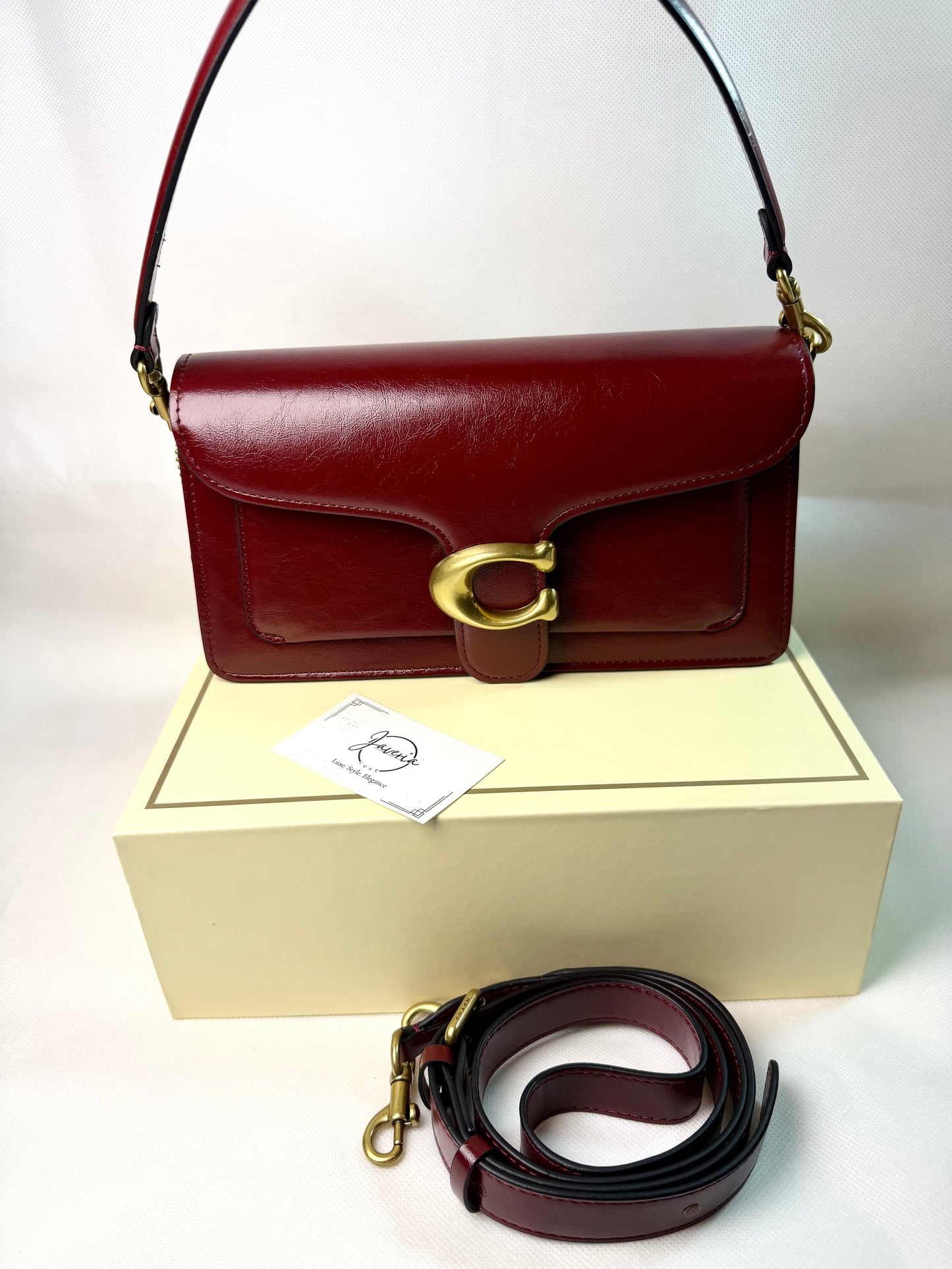 Tabby 26 Spazzolato leather Bag (Burgundy)