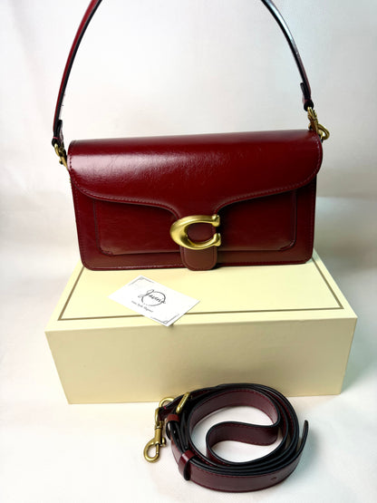 Tabby 26 Spazzolato leather Bag (Burgundy)