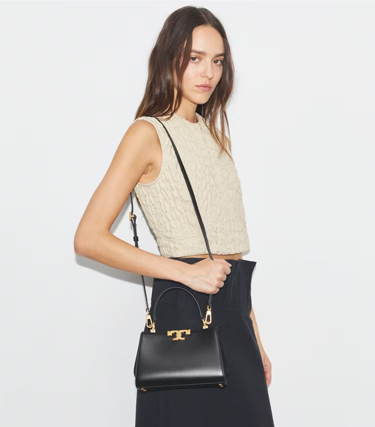 Tory Burch Mini Eleanor Satchel Bag - Black