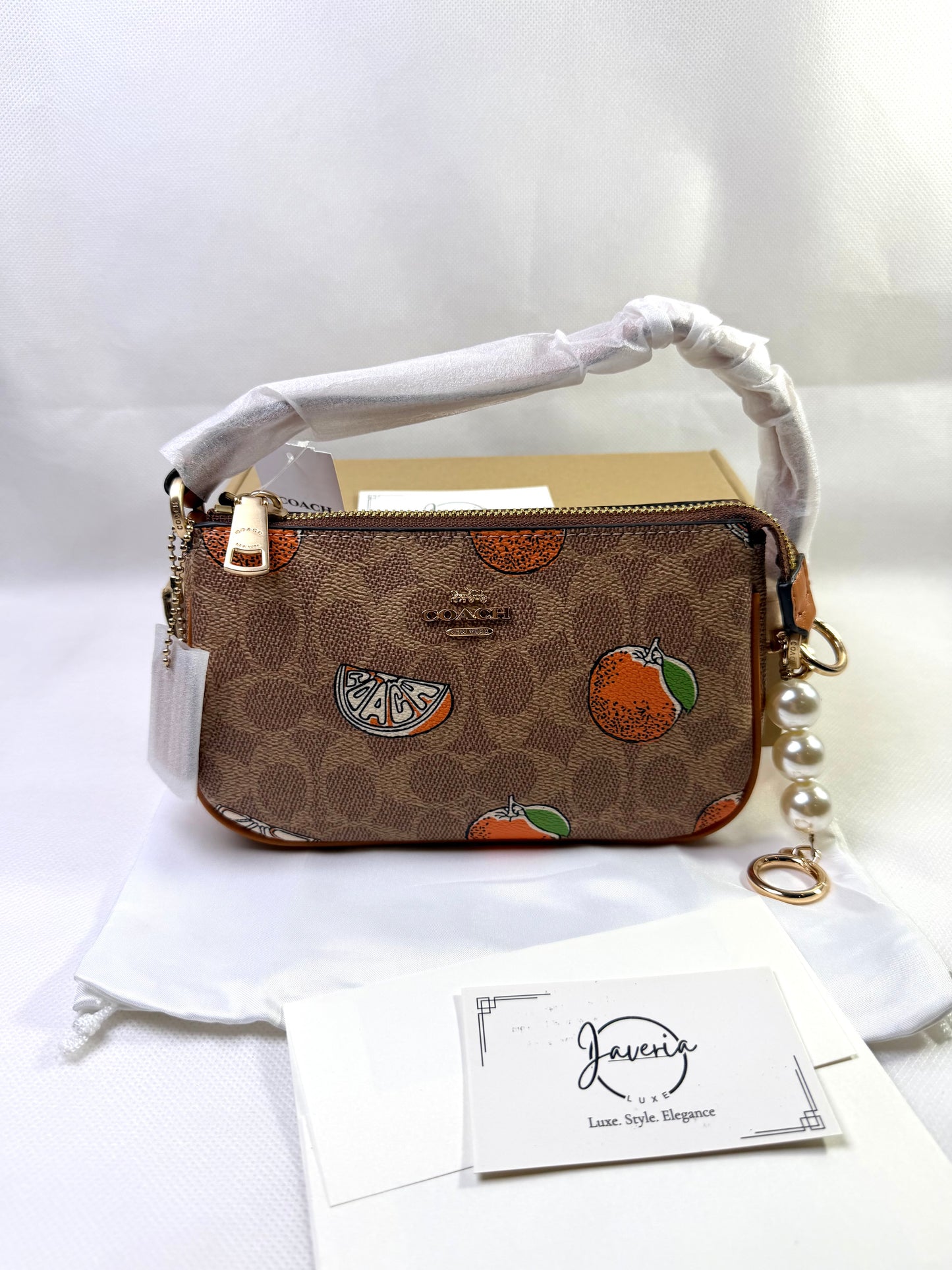 Coach Nolita 19 Bag - Orange print
