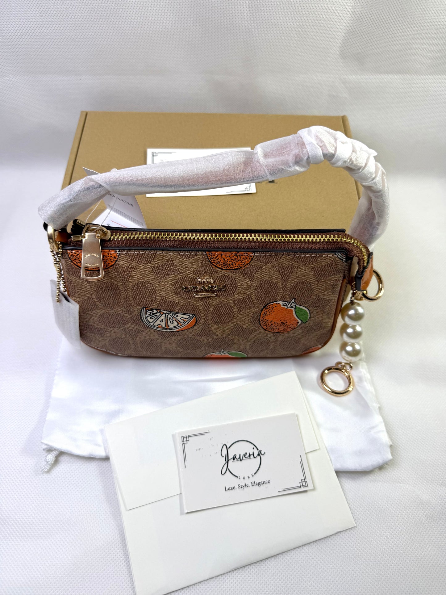 Coach Nolita 19 Bag - Orange print