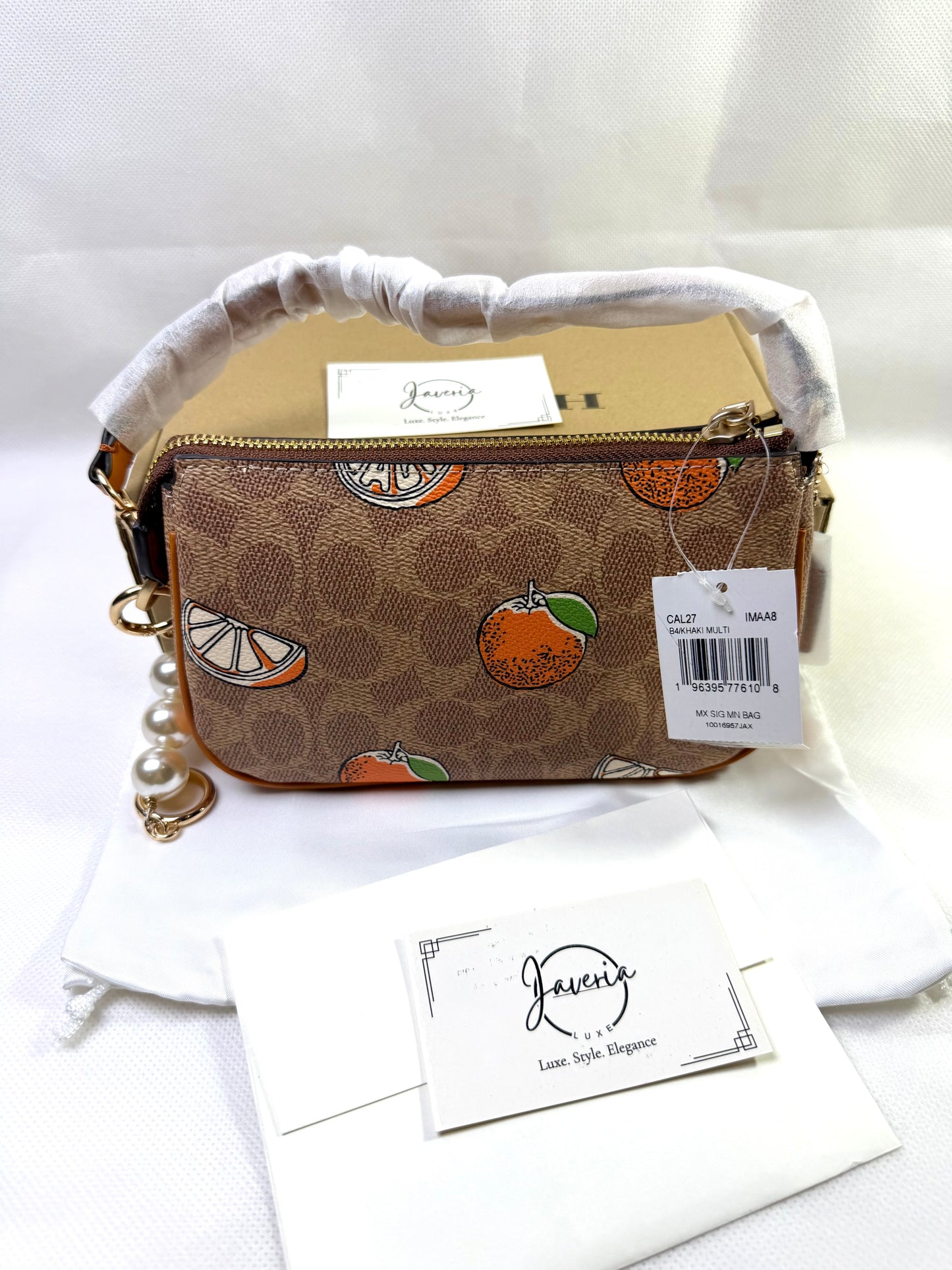 Coach Nolita 19 Bag - Orange print