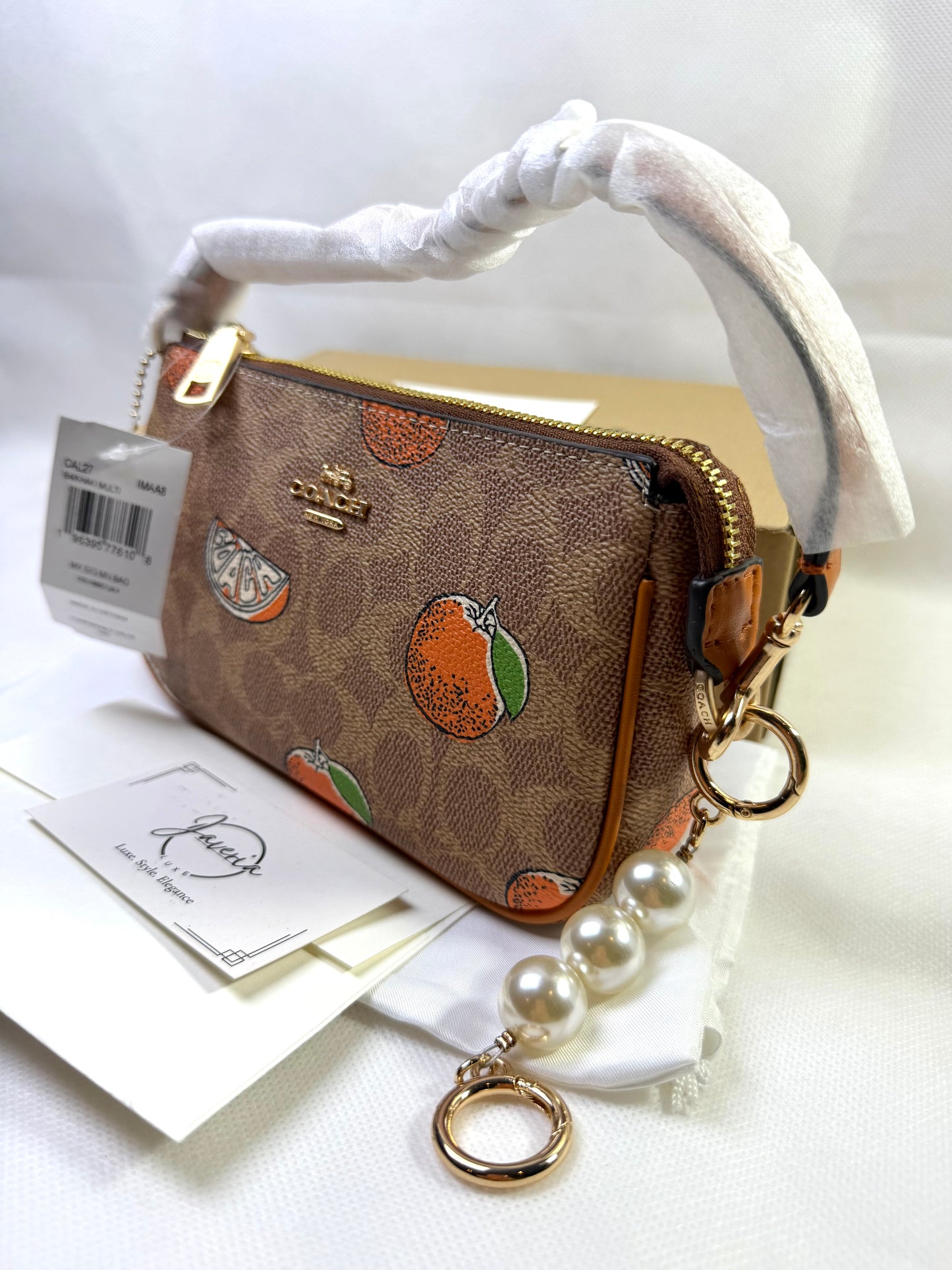 Coach Nolita 19 Bag - Orange print